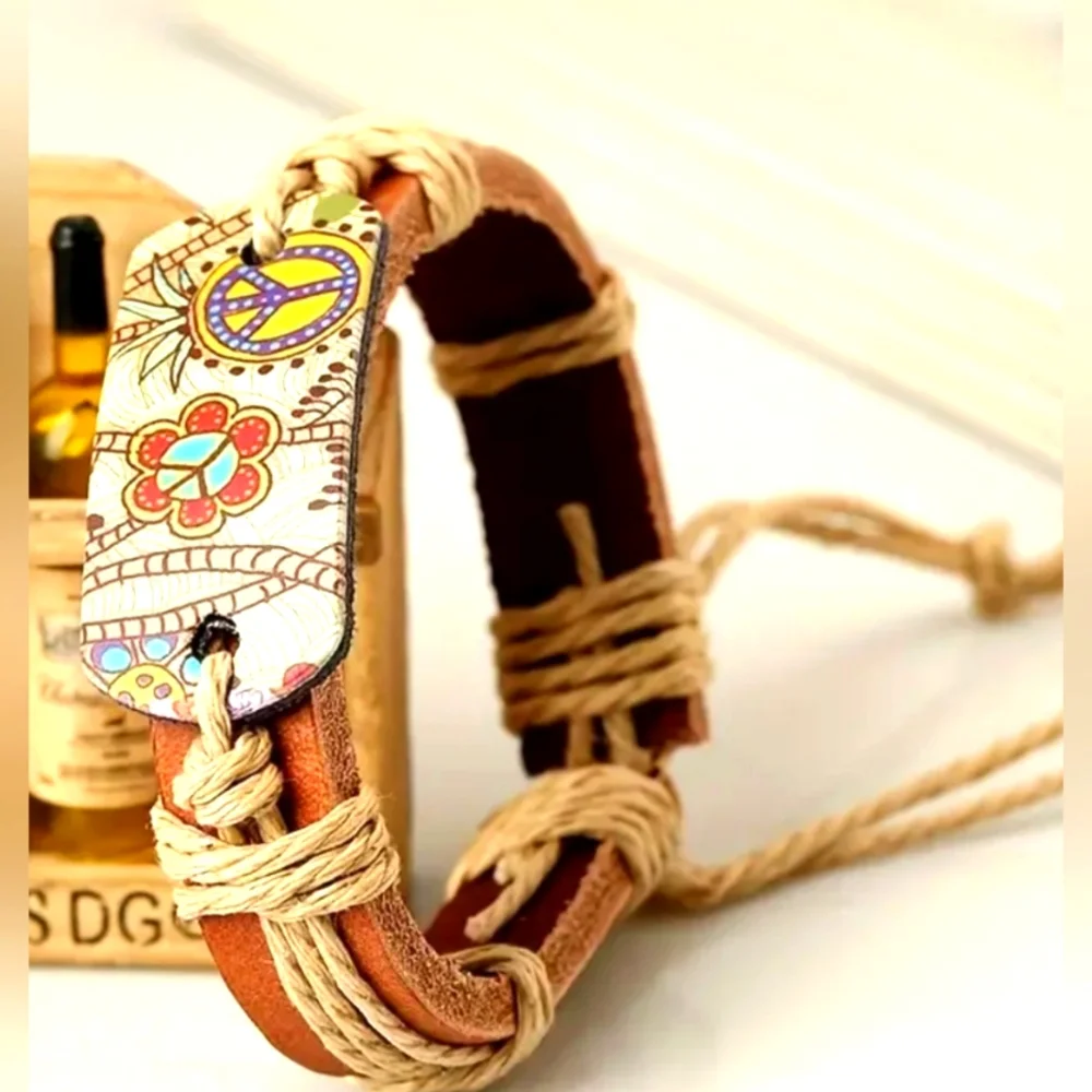 Bohemian Hemp Rope Bracelet - Picture 5 of 5